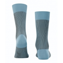 Falke Day Sock Crew Fine Shadow (elegant Business Sock) light blue Men - 1 Pair