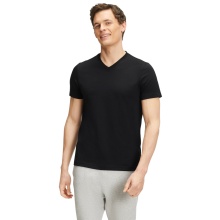 Falke Sports/Leisure T-shirt (V-neck) black men's