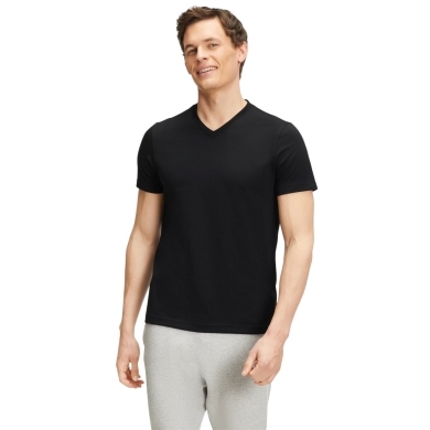 Falke Sports/Leisure T-shirt (V-neck) black men's