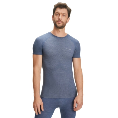 Falke Functional T-shirt Wool-Tech Light (comfortable fit) Short sleeve blue Men