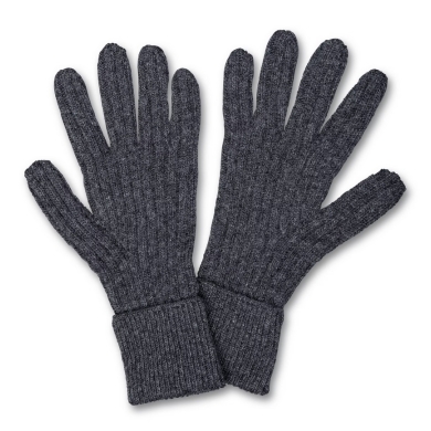 Falke gloves (100% virgin wool) dark grey - ladies/men - 1 pair