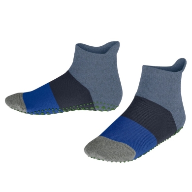 Falke Slippers Colour Block 2024 (sustainable cotton) blue/grey Children