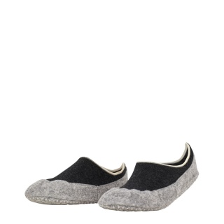 Falke Slippers Cosyshoe (soft Merino wool) black-grey Women