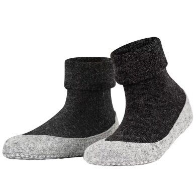 Falke Slippers Cosyshoe (soft Merino wool) anthracite grey Women