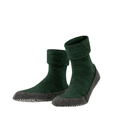 Falke Slippers Cosyshoe (soft Merino wool) dark green Women/Men