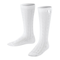 Falke Knee Socks Ajour (made of cotton, Ajour pattern) white girls - 1 pair