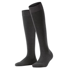 Falke Knee Socks ClimaWool (moisture-regulating, merino wool) anthracite grey Ladies - 1 pair