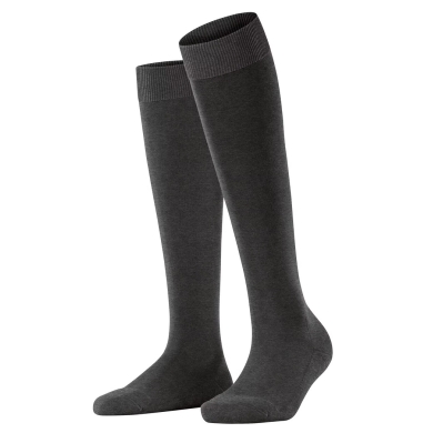 Falke Knee Socks ClimaWool (moisture-regulating, merino wool) anthracite grey Ladies - 1 pair