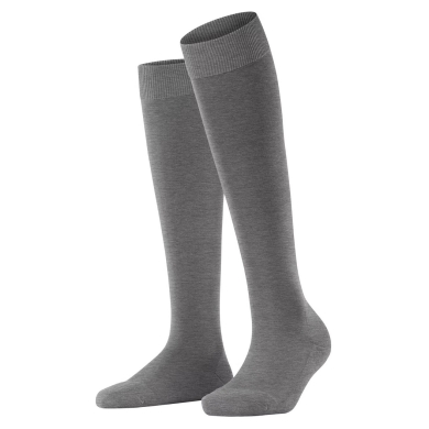 Falke Knee Socks ClimaWool (moisture-regulating, merino wool) light grey Ladies - 1 pair