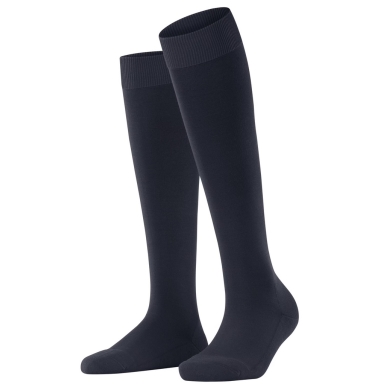 Falke Knee Socks ClimaWool (moisture-regulating, merino wool) dark blue Ladies - 1 pair