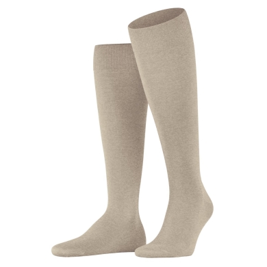 Falke Knee Socks ClimaWool (moisture-regulating, Merino wool) light brown Men - 1 Pair