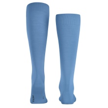 Falke Knee Socks ClimaWool (moisture-regulating, Merino wool) light blue Men - 1 Pair