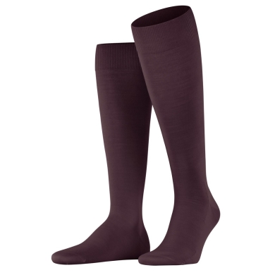 Falke Knee Socks ClimaWool (moisture-regulating, Merino wool) burgundy Men - 1 Pair