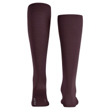 Falke Knee Socks ClimaWool (moisture-regulating, Merino wool) burgundy Men - 1 Pair