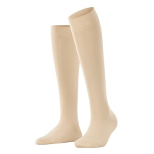 Falke Knee Socks Cotton Touch (sustainable cotton) beige Women - 1 Pair