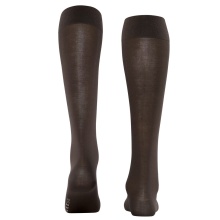 Falke Knee Socks Cotton Touch (sustainable cotton) dark brown Women - 1 Pair