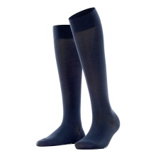 Falke Knee Socks Cotton Touch (sustainable cotton) navy blue Women - 1 Pair