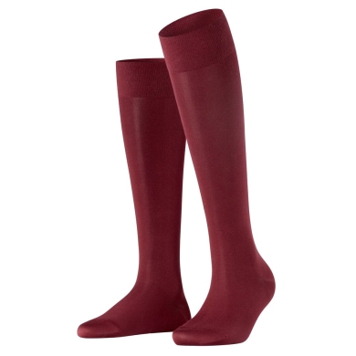 Falke Knee Socks Cotton Touch (sustainable cotton) burgundy Women - 1 Pair