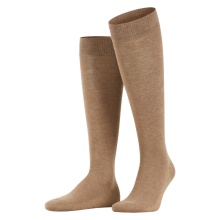 Falke Family Day Socks Knee-High Socks (highest wearing comfort, sustainable) light brown Men - 1 Pair