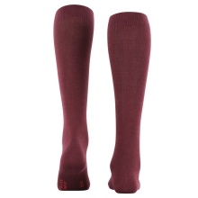 Falke Knee Socks Family (maximum wearing comfort, sustainable) burgundy ladies - 1 pair