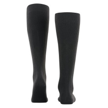 Falke Knee Socks Lhasa Rib (climate-regulating Merino wool) black Men - 1 Pair