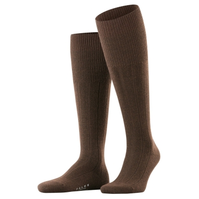 Falke Lhasa Rib Knee Socks 2024 (temperature-regulating merino wool) brown Men's - 1 pair