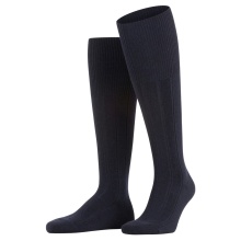 Falke Knee Socks Lhasa Rib 2024 (temperature-regulating merino wool) navy blue Men's - 1 pair