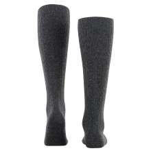 Falke Knee Socks Lhasa Rib (climate-regulating Merino wool) anthracite grey Men - 1 Pair