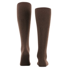 Falke Knee Socks Lhasa Rib (climate-regulating Merino wool) dark brown Men - 1 Pair