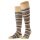 Falke Knee Socks Microblock (Cotton) brown/multicoloured Men - 1 Pair