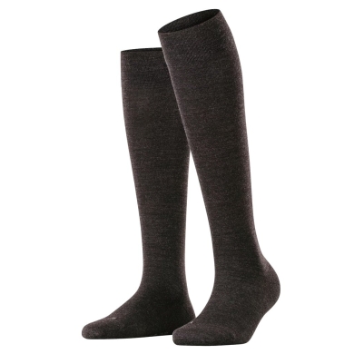 Falke Knee Socks Sensitive Berlin (comfortable wearing experience) anthracite grey Ladies - 1 Pair