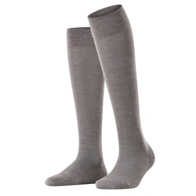 Falke Knee Socks Sensitive Berlin (comfortable wearing experience) light grey ladies - 1 pair