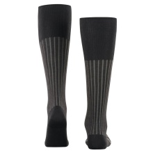 Falke Knee Socks Shadow (Business Sock, Cotton) Anthracite Grey Men - 1 Pair