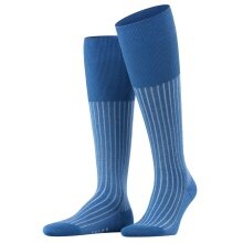 Falke Knee Socks Shadow (Business Sock, Cotton) Paris Blue Men - 1 Pair