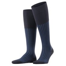 Falke Knee Socks Shadow (Business Socks, Cotton) Navy Men - 1 Pair