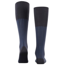 Falke Knee Socks Shadow (Business Socks, Cotton) Navy Men - 1 Pair