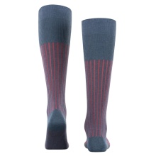 Falke Knee Socks Shadow (Business Sock, Cotton) Denim Blue Men - 1 Pair