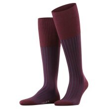 Falke Knee Socks Shadow (Business Sock, Cotton) Burgundy Men - 1 Pair