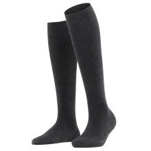 Falke Knee Socks Soft Merino (temperature-regulating merino wool) anthracite grey Ladies - 1 pair