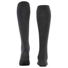 Falke Knee Socks Soft Merino (temperature-regulating merino wool) anthracite grey Ladies - 1 pair