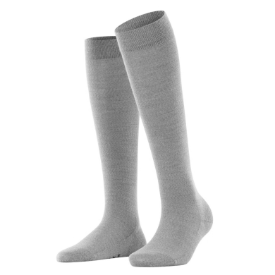 Falke Knee Socks Soft Merino (temperature-regulating merino wool) light grey Ladies - 1 pair