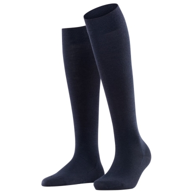 Falke Knee Socks Soft Merino (temperature-regulating merino wool) navy blue Ladies - 1 pair