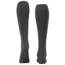 Falke Knee Socks Soft Merino (temperature-regulating merino wool) grey-brown Ladies - 1 pair