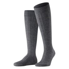 Falke Knee Socks Carpet in Shoe (climate-regulating Merino wool) dark grey Men - 1 Pair