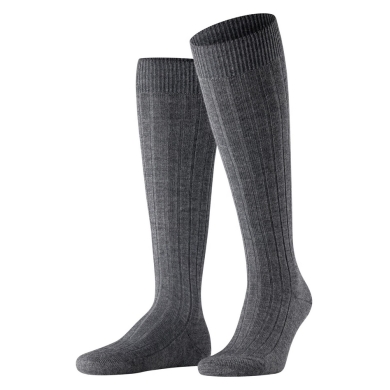 Falke Knee Socks Carpet in Shoe (climate-regulating Merino wool) dark grey Men - 1 Pair