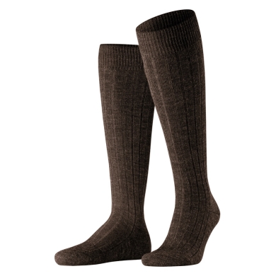 Falke Knee Socks Carpet in Shoe (climate-regulating Merino wool) brown Men - 1 Pair