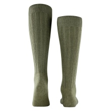 Falke Knee-High Socks Carpet in Shoe (climate-regulating Merino wool) green Men - 1 Pair