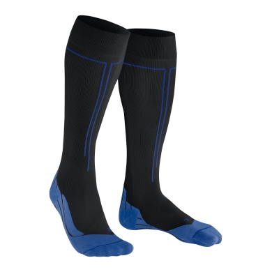 Falke Compression Sock Energizing Knee-High Socks (perfect temperature and moisture transport) black/blue Men