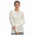 Falke Long Sleeve Wool Tech (Merino Wool) Underwear White Women