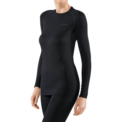 Falke Functional Underwear Long Sleeve Shirt Maximum Warm - Black Women